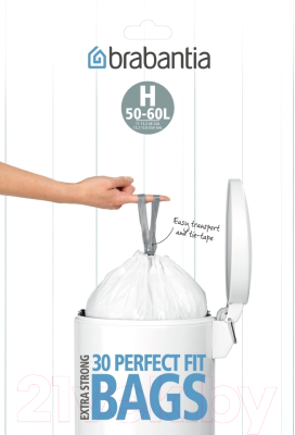 

Пакеты для мусора Brabantia, PerfectFit H 50-60л / 375705