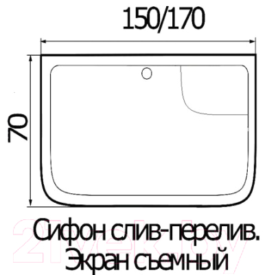 Душевая кабина RIVER Sena 150/70/50 МТ