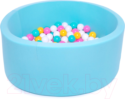 Сухой бассейн Babymix 12М/ M/B-ZH-Y-M (200 шариков)