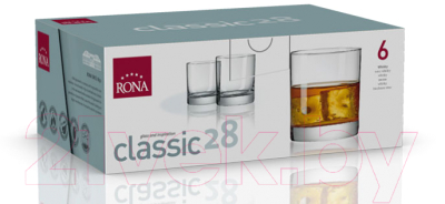Набор стаканов Rona Classic 28 1605/280 (6шт)