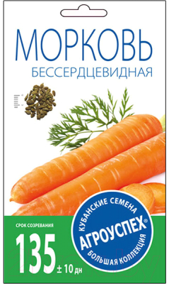Семена Агро успех Морковь Бессерцевидная / 22390 (2г)