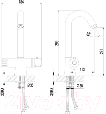 Смеситель LEMARK Thermo LM7735C