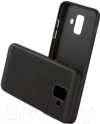 Чехол-накладка Case Matte Natty для Galaxy A6 (матовый черный)