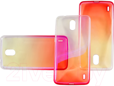 Чехол-накладка Case Rainbow для Nokia 2 (глянцевый розовый)