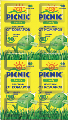 Наполнитель для фумигатора PICNIC Family от комаров (10шт)