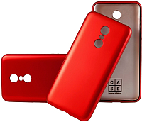 Чехол-накладка Case Deep Matte v.2 для Redmi 5 Plus (матовый красный) - 