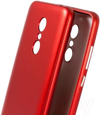 Чехол-накладка Case Deep Matte v.2 для Redmi 5 Plus (матовый красный)