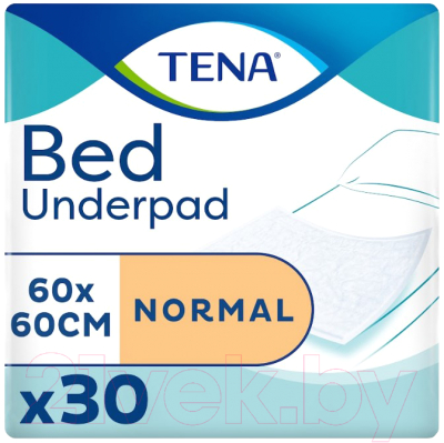Набор пеленок одноразовых впитывающих Tena Bed Normal 60x60 (30шт)