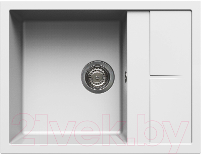 Мойка кухонная Elleci Unico 125 Bianco Titano G68 / LGU12568
