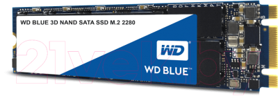 SSD диск Western Digital Blue 3D NAND 1TB (WDS100T2B0B)