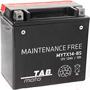Изображение товара Мотоаккумулятор TAB YTX14-BS / 115515 (12 А/ч)