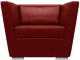 Кресло мягкое Brioli Болдер (L16/вишневый) - 