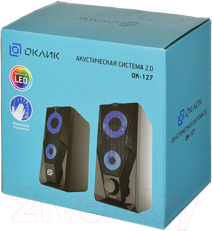 Мультимедиа акустика Oklick OK-127 (черный)