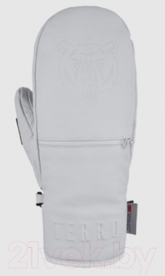 Варежки лыжные Terror Snow Leather Mitten / 0002500 (L, White)