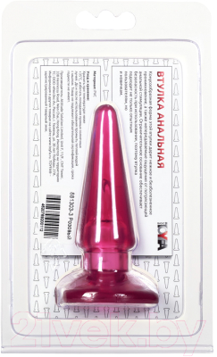 Пробка интимная ToyFa 881303-3 (розовый)