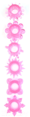 Набор эрекционных колец ToyFa 888200-3 (розовый)