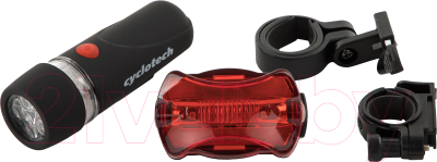 Набор фонарей для велосипеда Cyclotech CR9VXRQJH8 / S20ECYFL006-BB (черный)