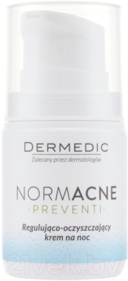 

Крем для лица Dermedic, Normacne регулирующе-очищающий крем ночной
