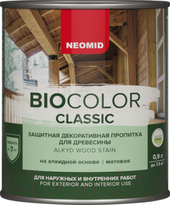 Защитно-декоративный состав Neomid Bio Color Classic (900мл, дуб)
