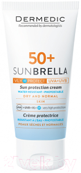 Крем солнцезащитный Dermedic Sunbrella для сухой и нормальной кожи SPF50+ (50г)