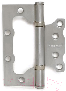 Петля дверная Apecs 100x75x2.5-B2-Steel (матовый никель)
