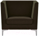 Кресло мягкое Brioli Виг (J5/коричневый) - 