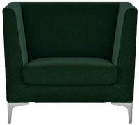 Кресло мягкое Brioli Виг (J8/темно-зеленый) - 