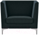 Кресло мягкое Brioli Виг (J17/темно-синий) - 