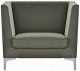 Кресло мягкое Brioli Виг (J20/серый) - 