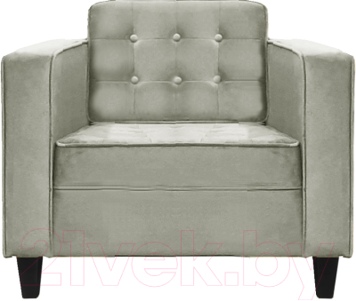 Кресло мягкое Brioli Вилли (B8/светло-серый)