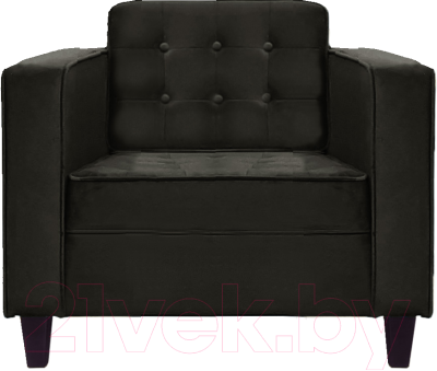 Кресло мягкое Brioli Вилли (B17/темно-серый)