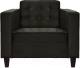 Кресло мягкое Brioli Вилли (B17/темно-серый) - 