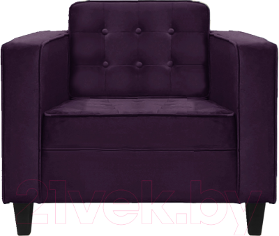 Кресло мягкое Brioli Вилли (B40/фиолетовый)
