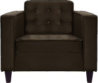 Кресло мягкое Brioli Вилли (B74/коричневый) - 