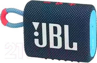 Портативная колонка JBL Go 3 (синий/розовый)