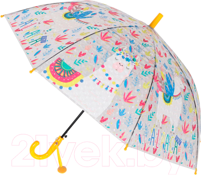 Зонт-трость Михи Михи Альпака с 3D эффектом / MM07461 (желтый)