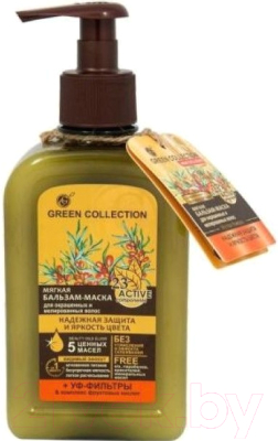 

Бальзам-маска для волос Green Collection, Мягкая Надежная защита и яркость цвета
