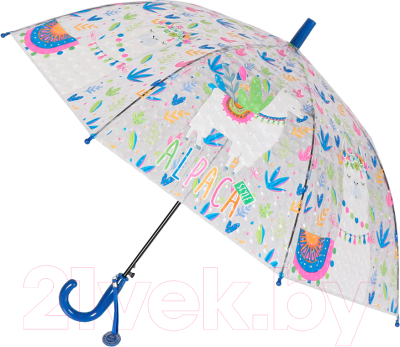 Зонт-трость Михи Михи Альпака с 3D эффектом / MM07464 (синий)
