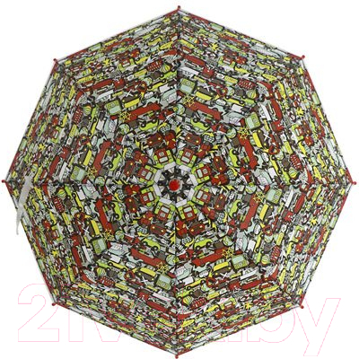 Зонт-трость Михи Михи Машинки MM07608 (красный)