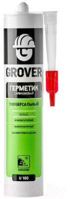 Герметик силиконовый Grover U 100 (300мл, белый)