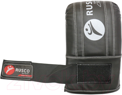 Перчатки для единоборств RuscoSport к/з (S, черный)