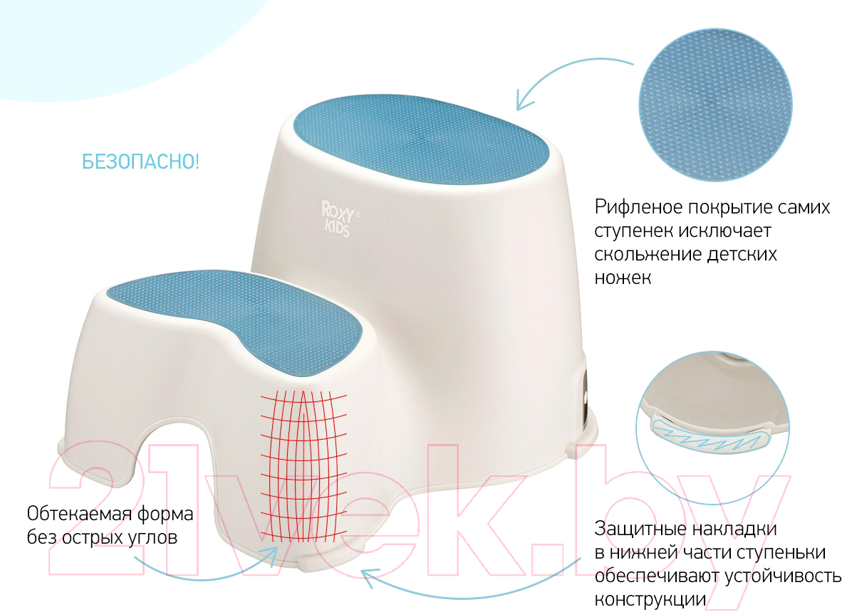 Табурет-подставка ROXY-KIDS RPD-001 (синий) — фото 6