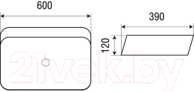 Умывальник WeltWasser Elbach 22434