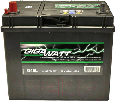 Автомобильный аккумулятор Gigawatt L+ / 0185754557 (45 А/ч)