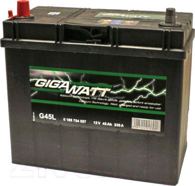 Автомобильный аккумулятор Gigawatt L+ / 0185754557 (45 А/ч)