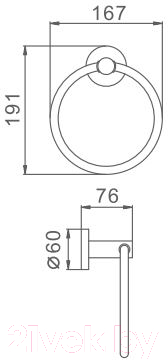 Кольцо для полотенца Frap F30204