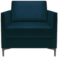 Кресло мягкое Brioli Ганс (L18/синий) - 