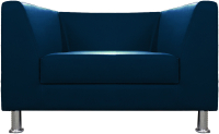 Кресло мягкое Brioli Дедрик (L18/синий) - 