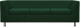Диван Brioli Дедрик трехместный (J8/темно-зеленый) - 