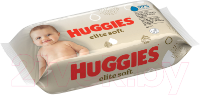 Влажные салфетки детские Huggies Elite Soft многослойные (56шт)